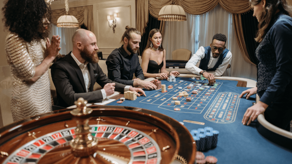 gamblers at casino table 