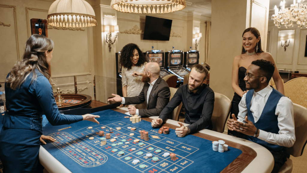 Gamblers at Casino Table