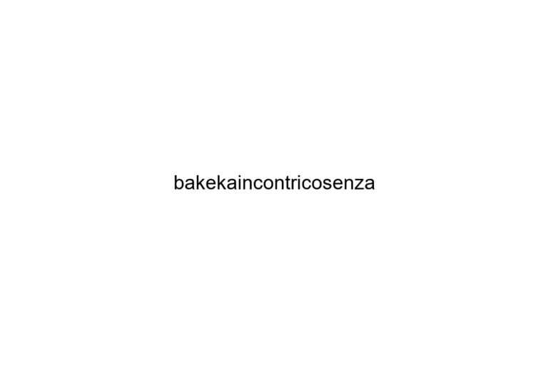 bakekaincontricosenza