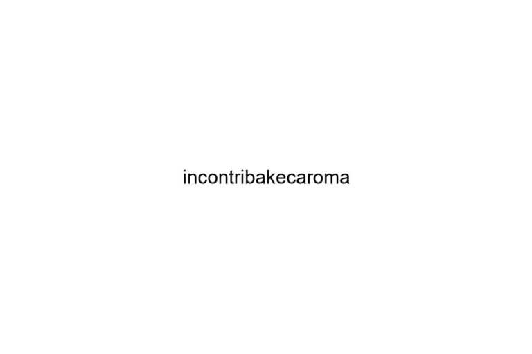 incontribakecaroma