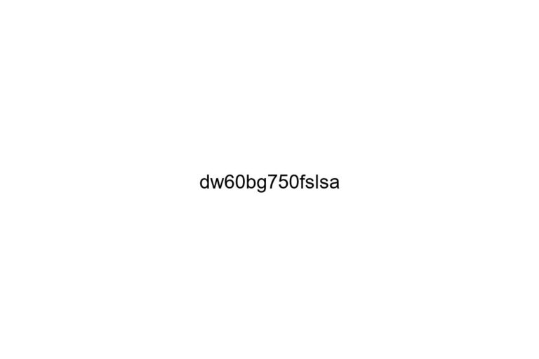 dw60bg750fslsa