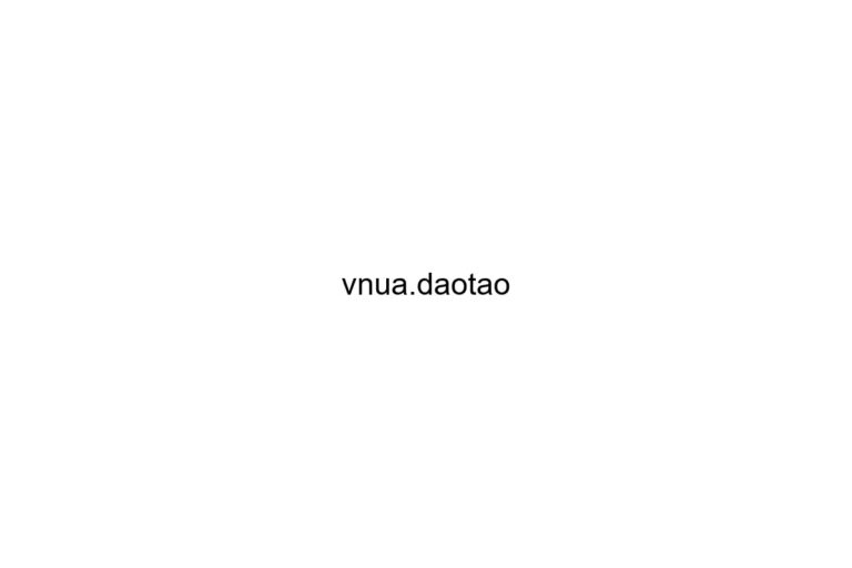 vnua daotao