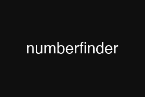 numberfinder